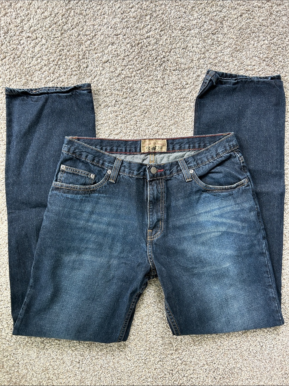 Red Camel Men's Dark Blue Denim Jeans 34x34 EUC
